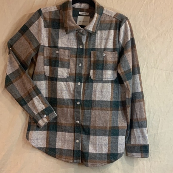 Thread & Supply Flannel Lewis Top (Green Forest Plaid) - Picture 1 of 8